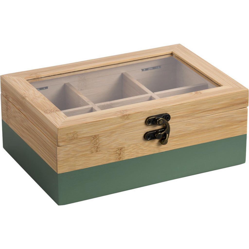 Kesper Teebox natur MDF B/H/L: ca. 15x8,5x21,5 cm günstig online kaufen