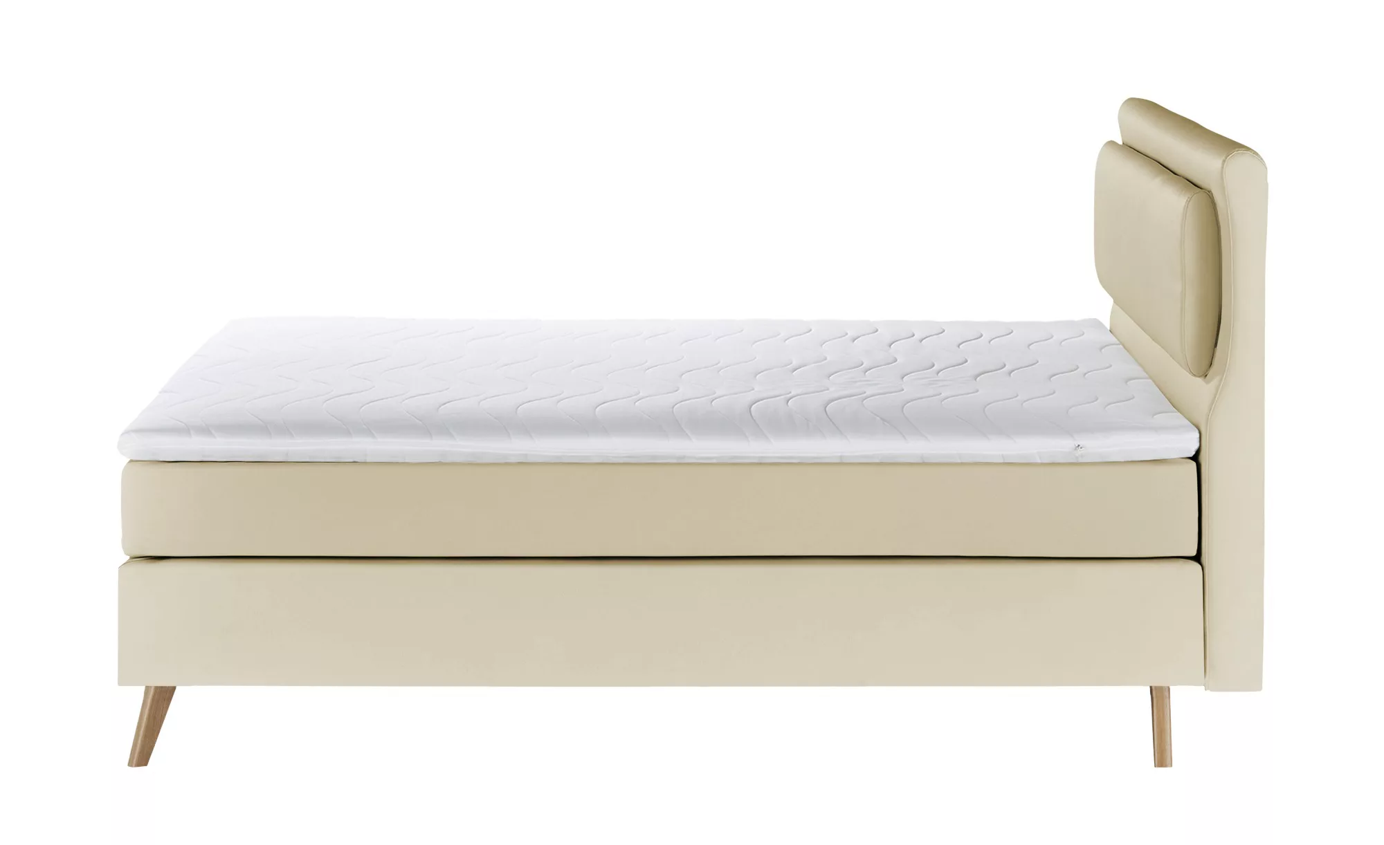 Boxspringbett  Gorge ¦ beige ¦ Maße (cm): B: 140 H: 118 Betten > Einzelbett günstig online kaufen