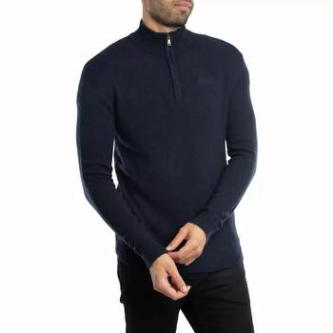 Superdry  Pullover Essential EMB-Strickpullover mit halbem Reißverschluss günstig online kaufen