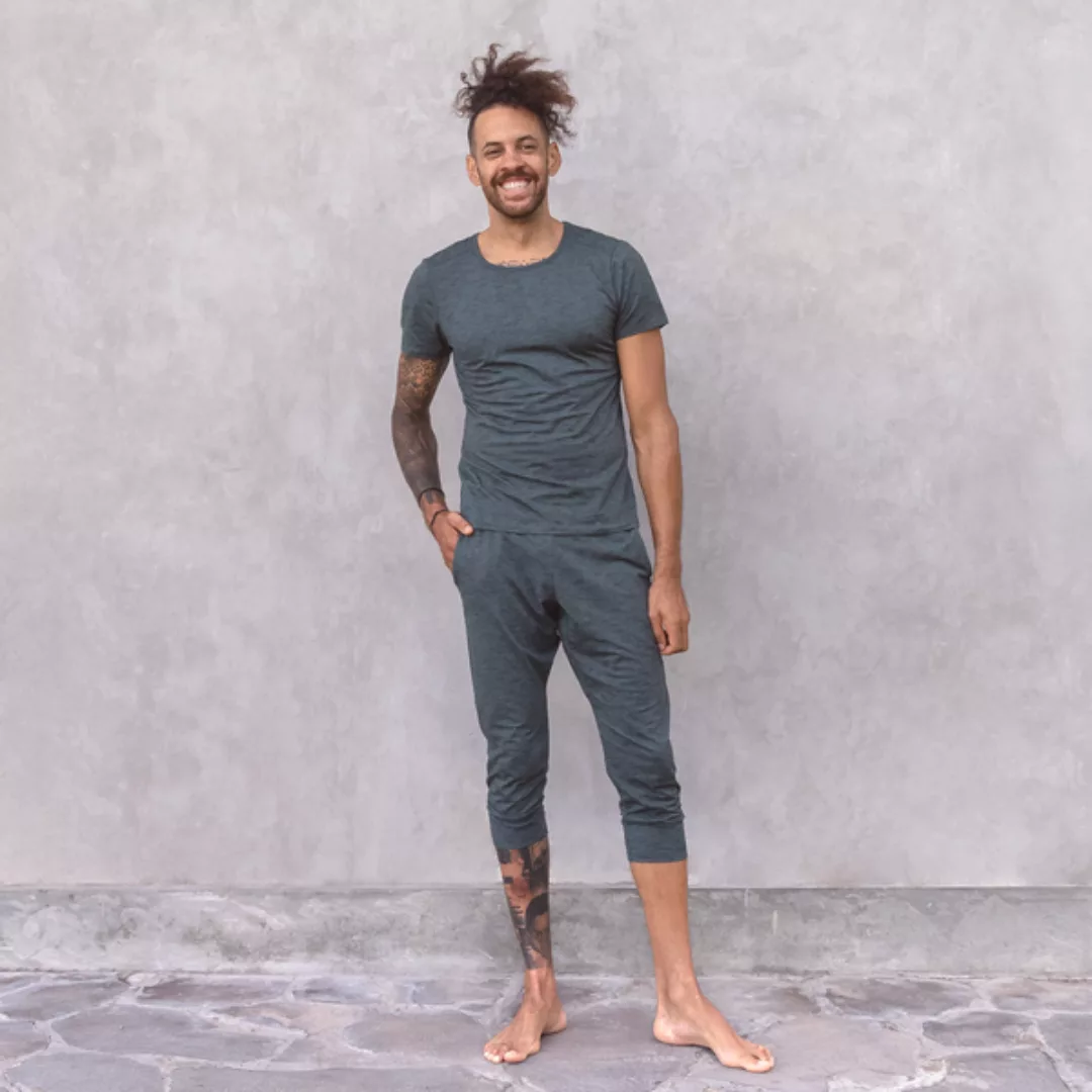 Ali Melange - Männer - 3/4 Hose Für Yoga Und Freizeit Aus Biobaumwolle günstig online kaufen