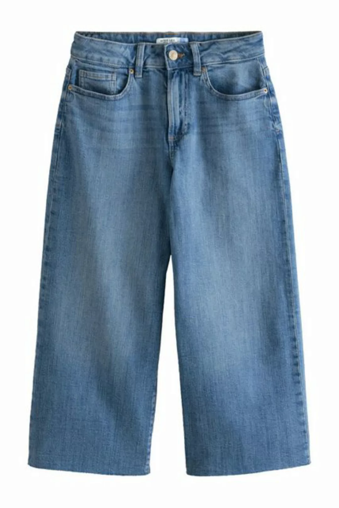 Next Weite Jeans Knöchellange Jeans mit weitem Bein - Petite (1-tlg) günstig online kaufen