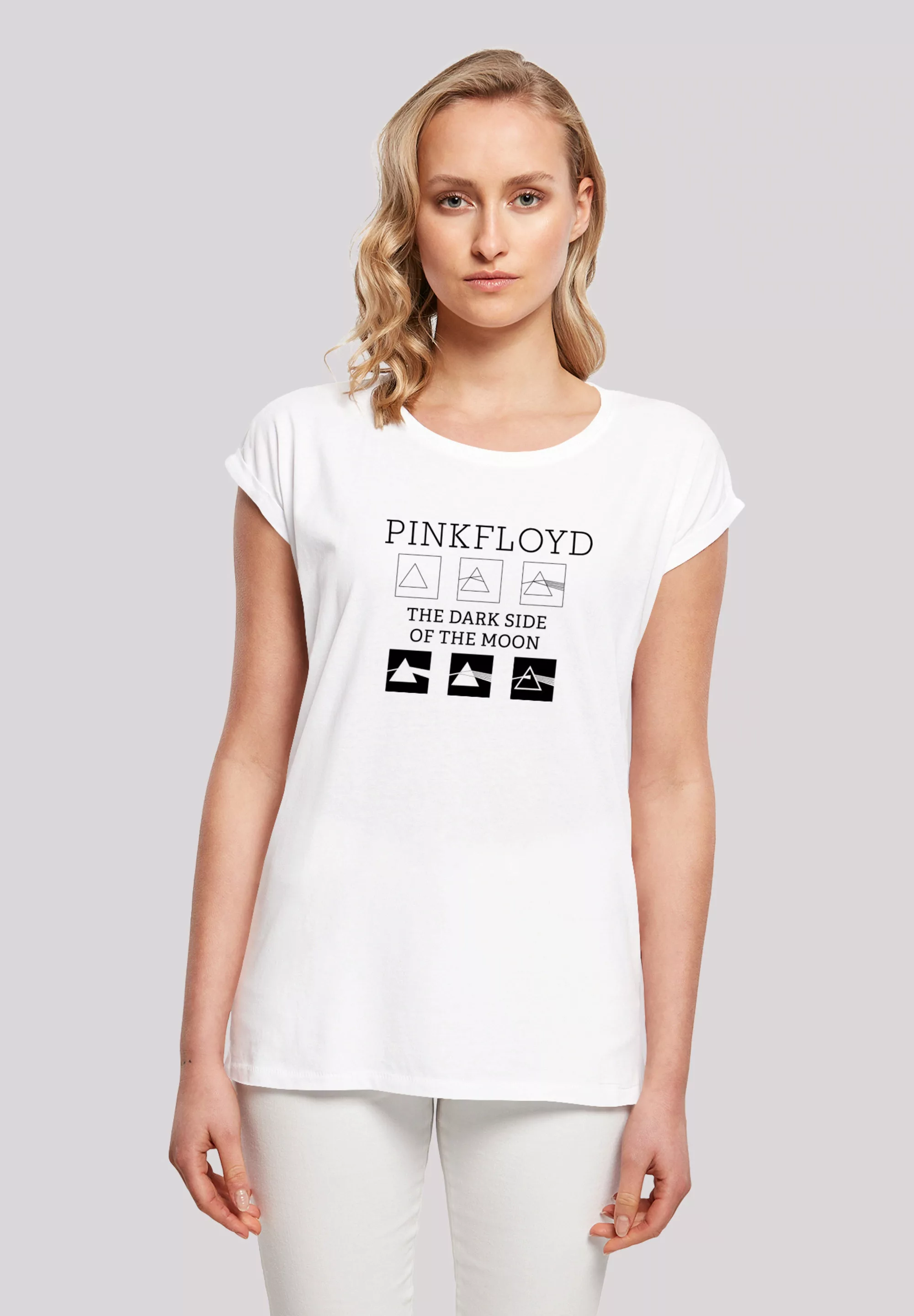 F4NT4STIC T-Shirt "Pink Floyd Pyramids Minimalistic Prism Dreieck", Damen,P günstig online kaufen