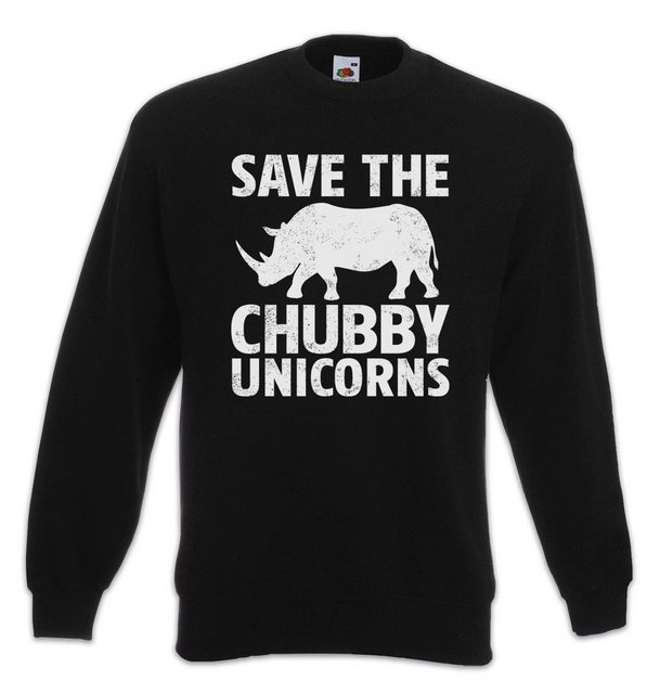 Urban Backwoods Sweatshirt Save The Chubby Unicorns Sweatshirt Nashorn Einh günstig online kaufen