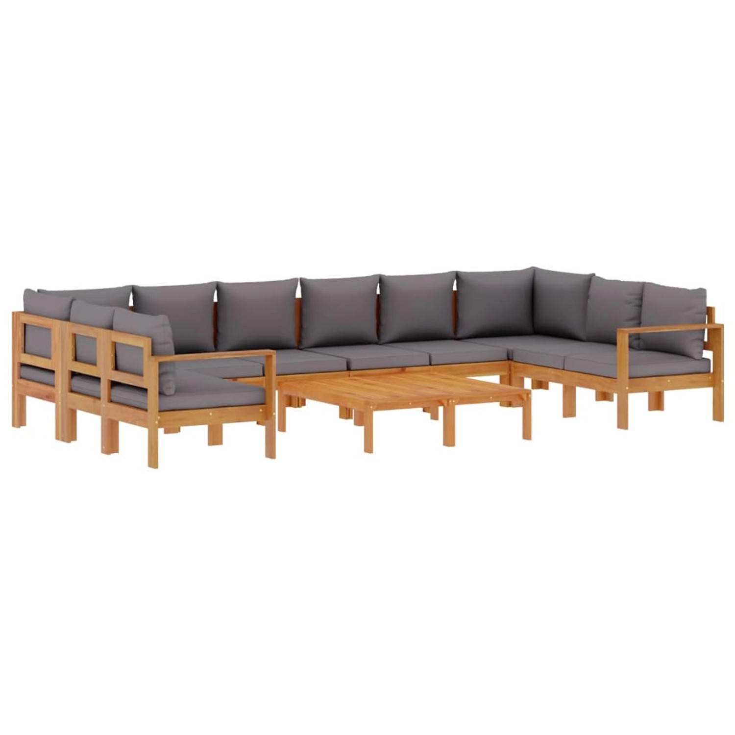 vidaXL 8-Tlg Garten-Sofagarnitur mit Kissen Massivholz Akazie 3214866 günstig online kaufen