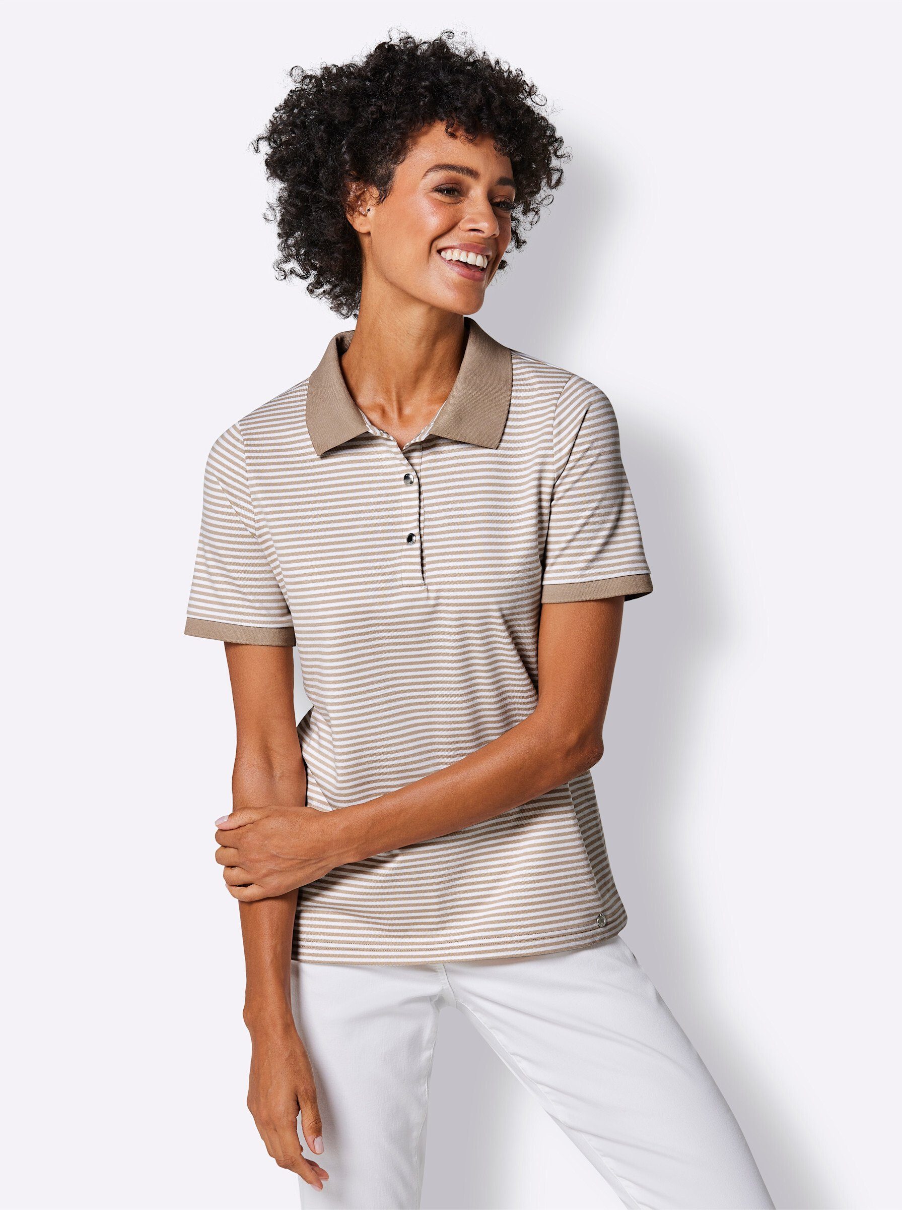 CREATION L PREMIUM Poloshirt "Lyocell-Baumwoll-Shirt", (1 tlg.) günstig online kaufen