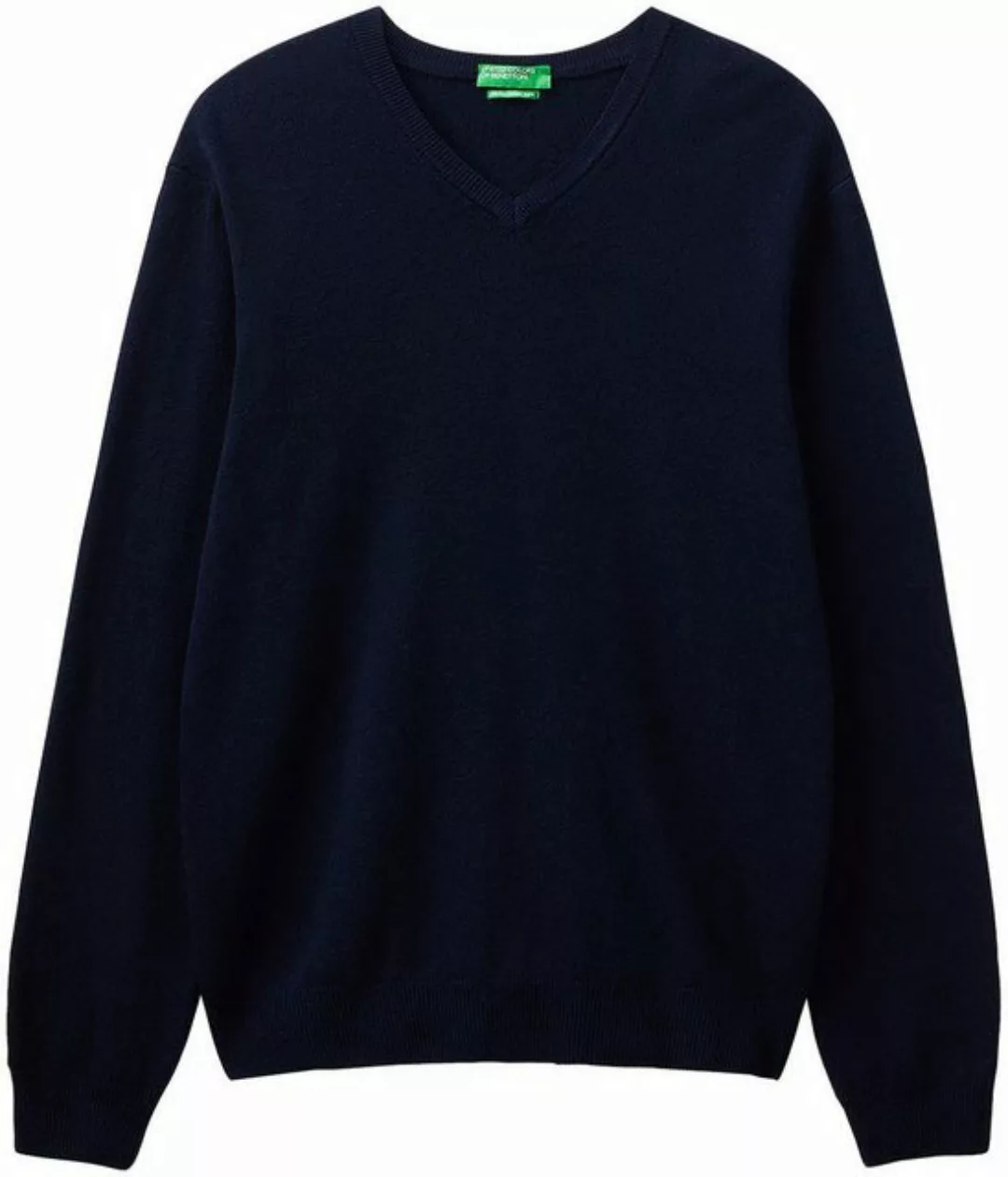 United Colors of Benetton V-Ausschnitt-Pullover im cleanen Look günstig online kaufen