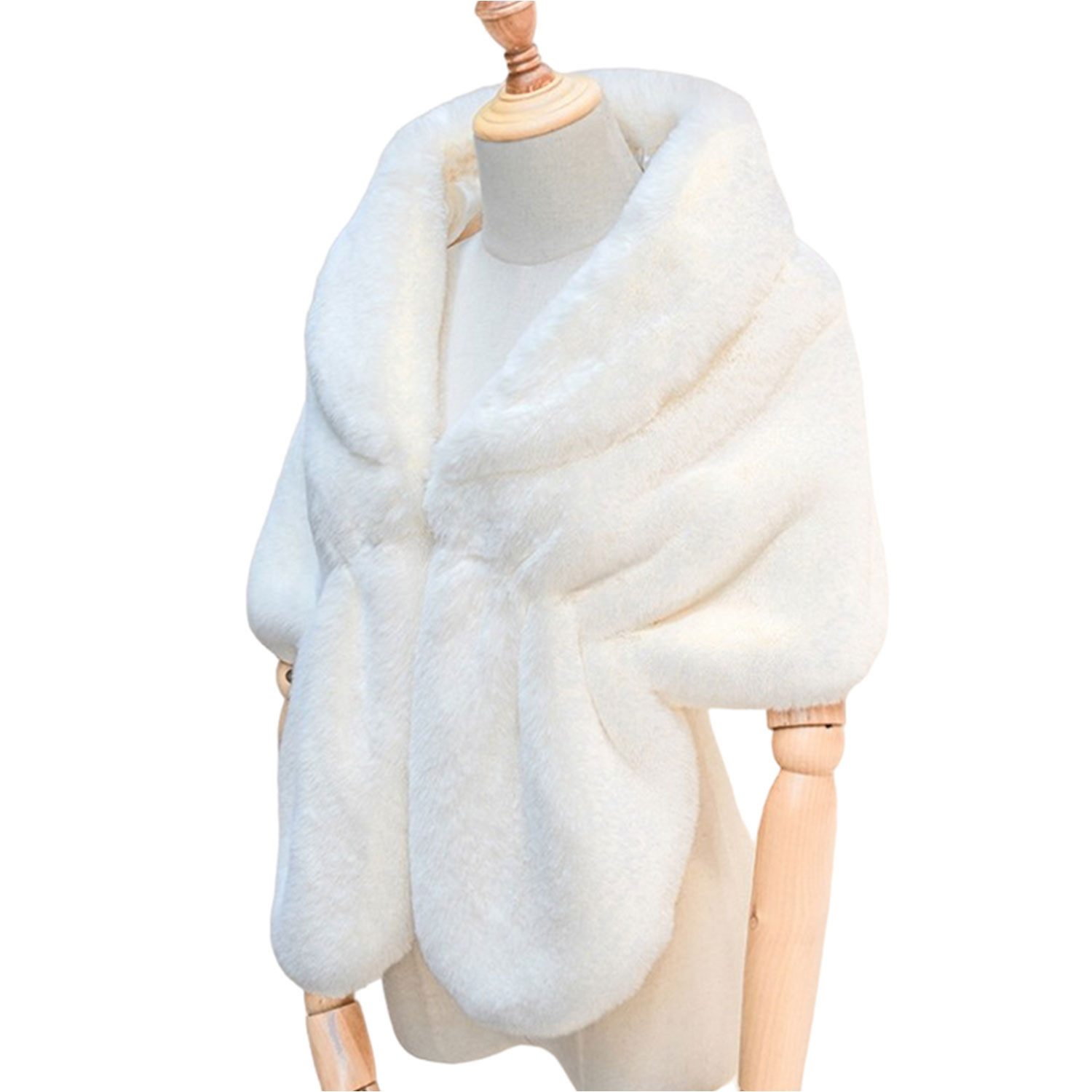 Refttenw Modeschal Hochzeit Bankett Party Kunstpelz günstig online kaufen