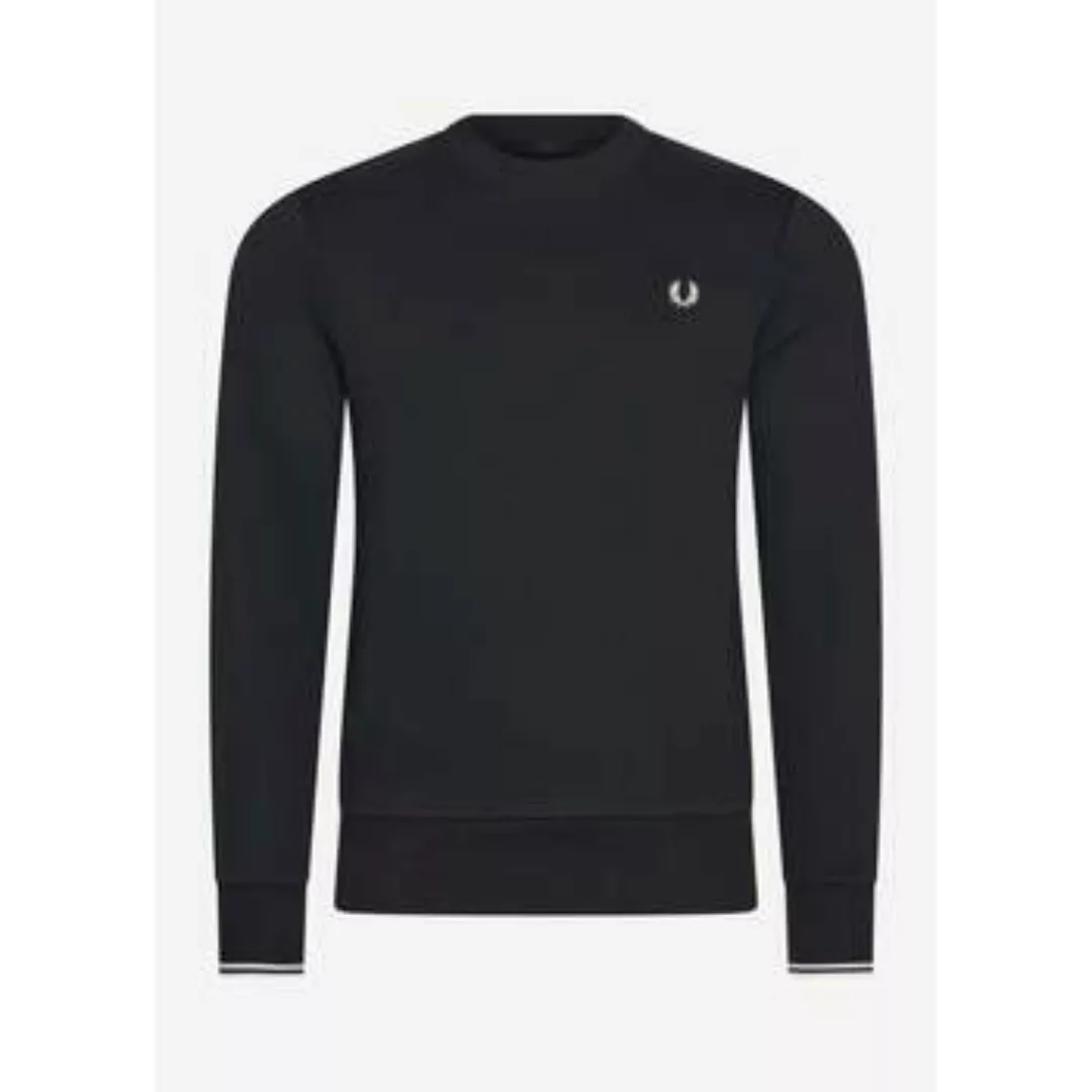 Fred Perry  Pullover Sweatshirt mit Rundhalsausschnitt - schwarz günstig online kaufen