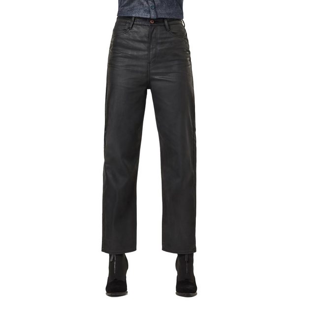 G-STAR Straight-Jeans edie Ultra High Straight Turn Up Ankle Selvedge Jeans günstig online kaufen