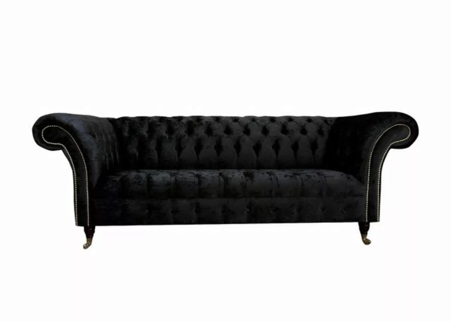 Xlmoebel Sofa Schwarzes Stoff-Sofa für das Wohnzimmer im Design von Chester günstig online kaufen