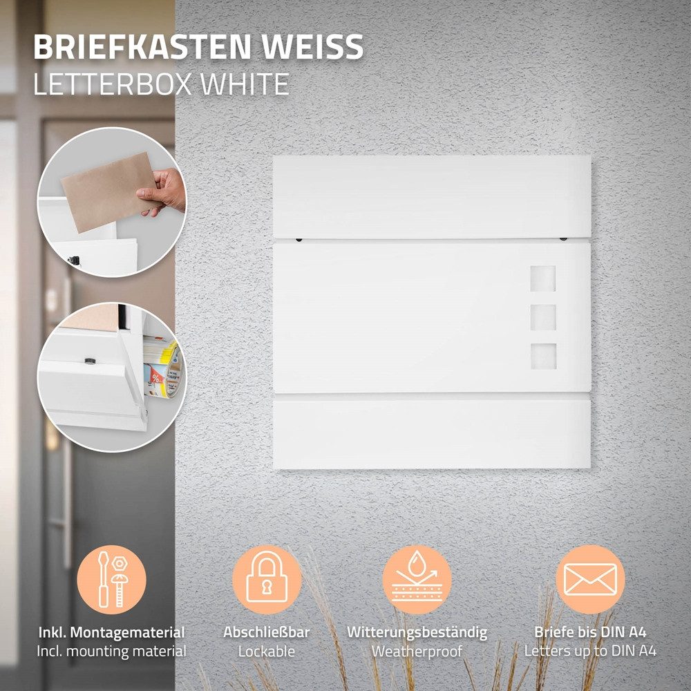 ML-DESIGN Briefkasten Wandbriefkasten Postkasten Design Briefkastenanlage günstig online kaufen