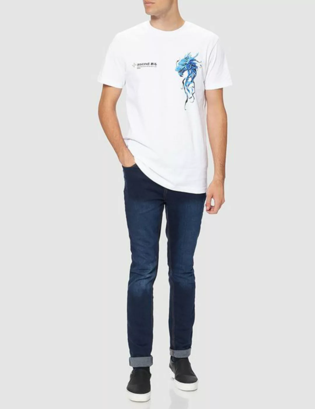 Mister Tee Kurzarmshirt Mister Tee T-Shirt Vintage ASCND Tee White aus Baum günstig online kaufen