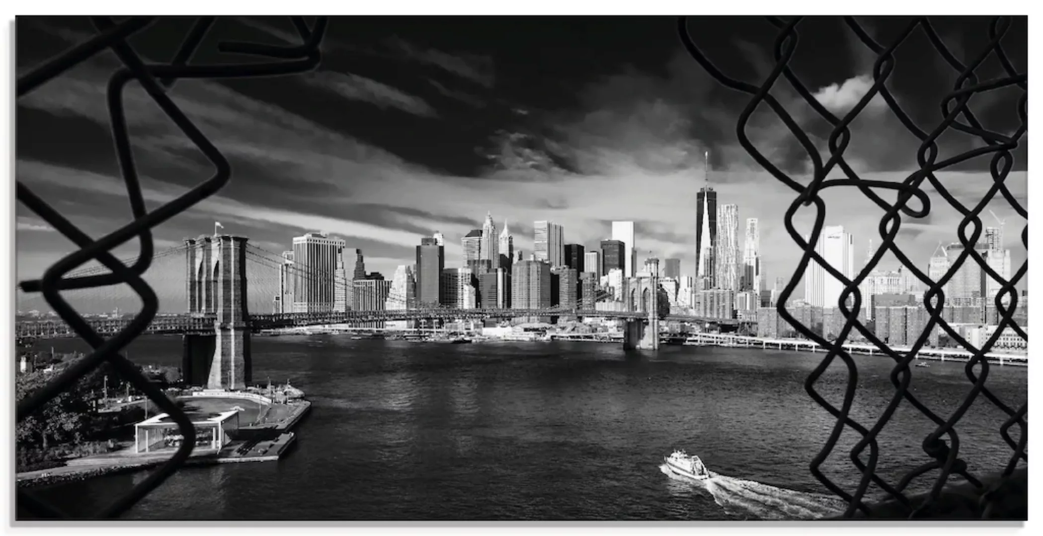 Artland Glasbild "Brooklyn Bridge New York I", Amerika, (1 St.) günstig online kaufen