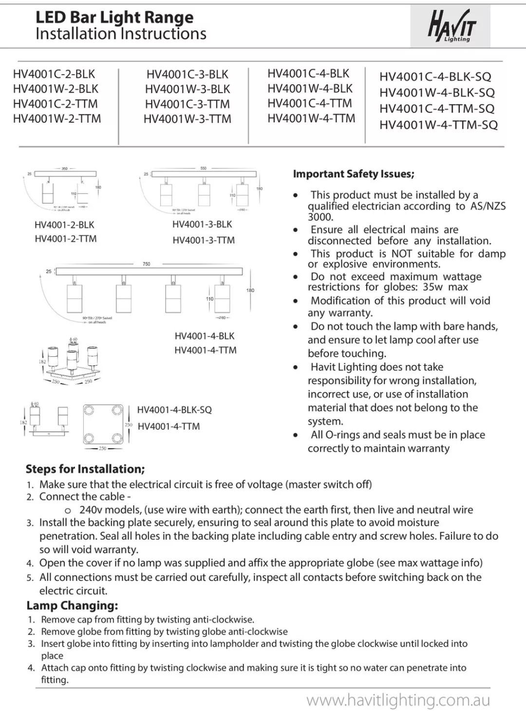 Havit Lighting LED Deckenleuchte »TIVAH«, 4 flammig, Leuchtmittel GU10   Le günstig online kaufen