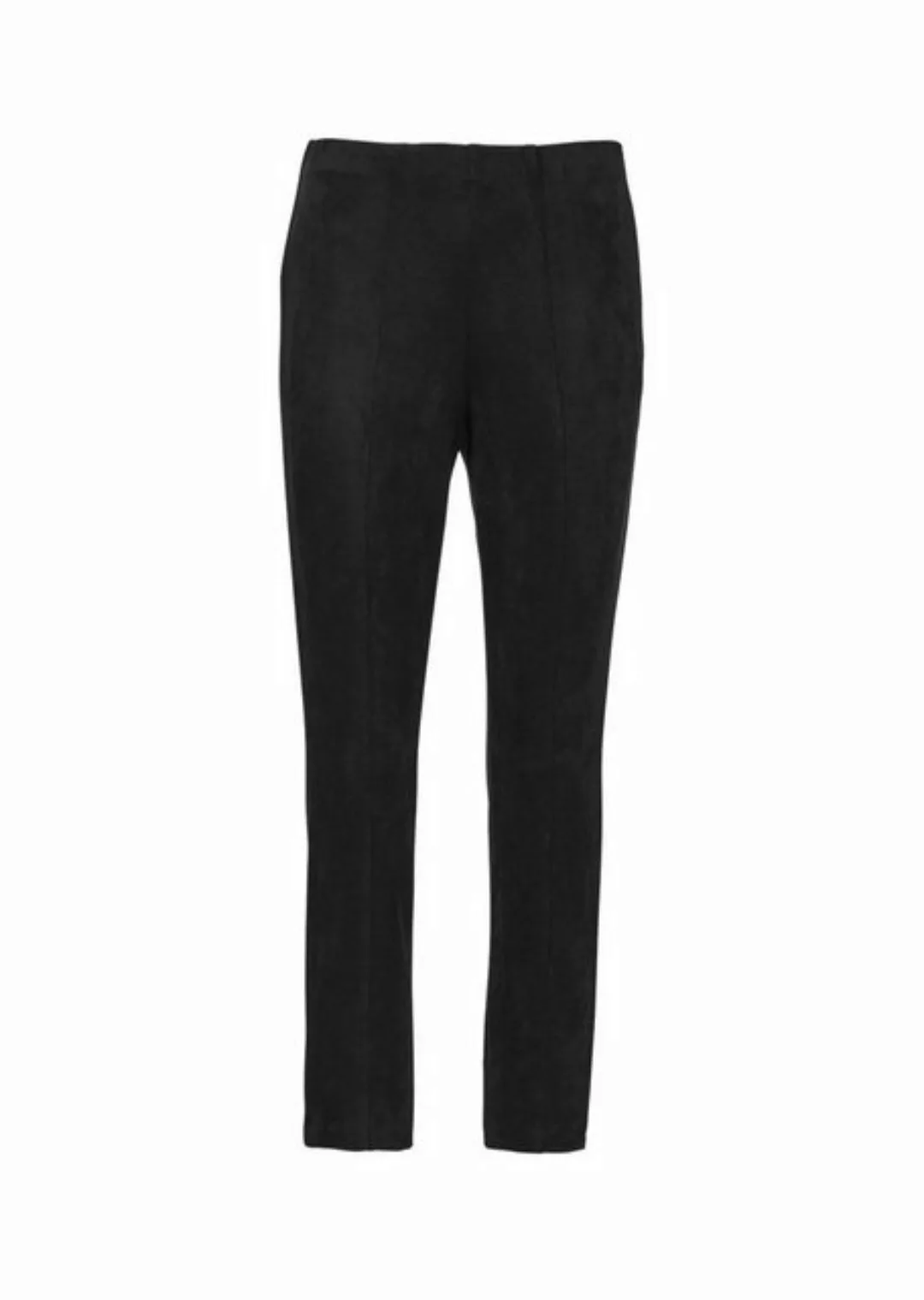 GOLDNER Stoffhose Moderne Leggings in trendigem Velourslederimitat günstig online kaufen