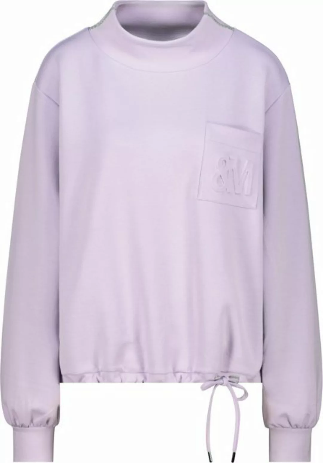 Monari Blusenshirt Sweatshirt mit 3-D-Druck soft lilac günstig online kaufen