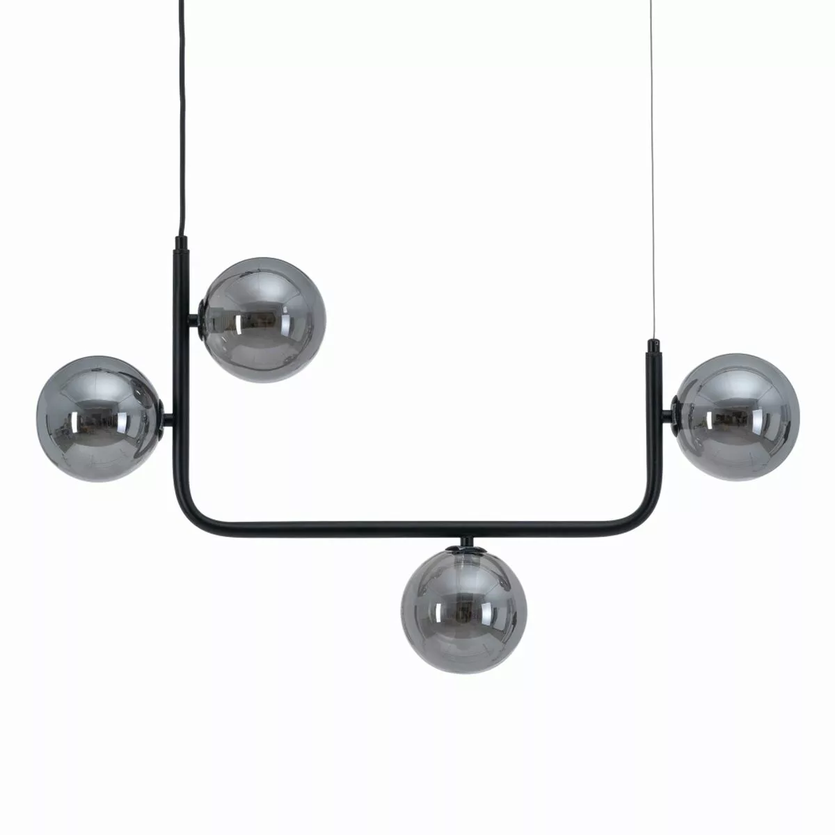 Deckenlampe 85 X 15 X 32 Cm Kristall Schwarz Metall günstig online kaufen