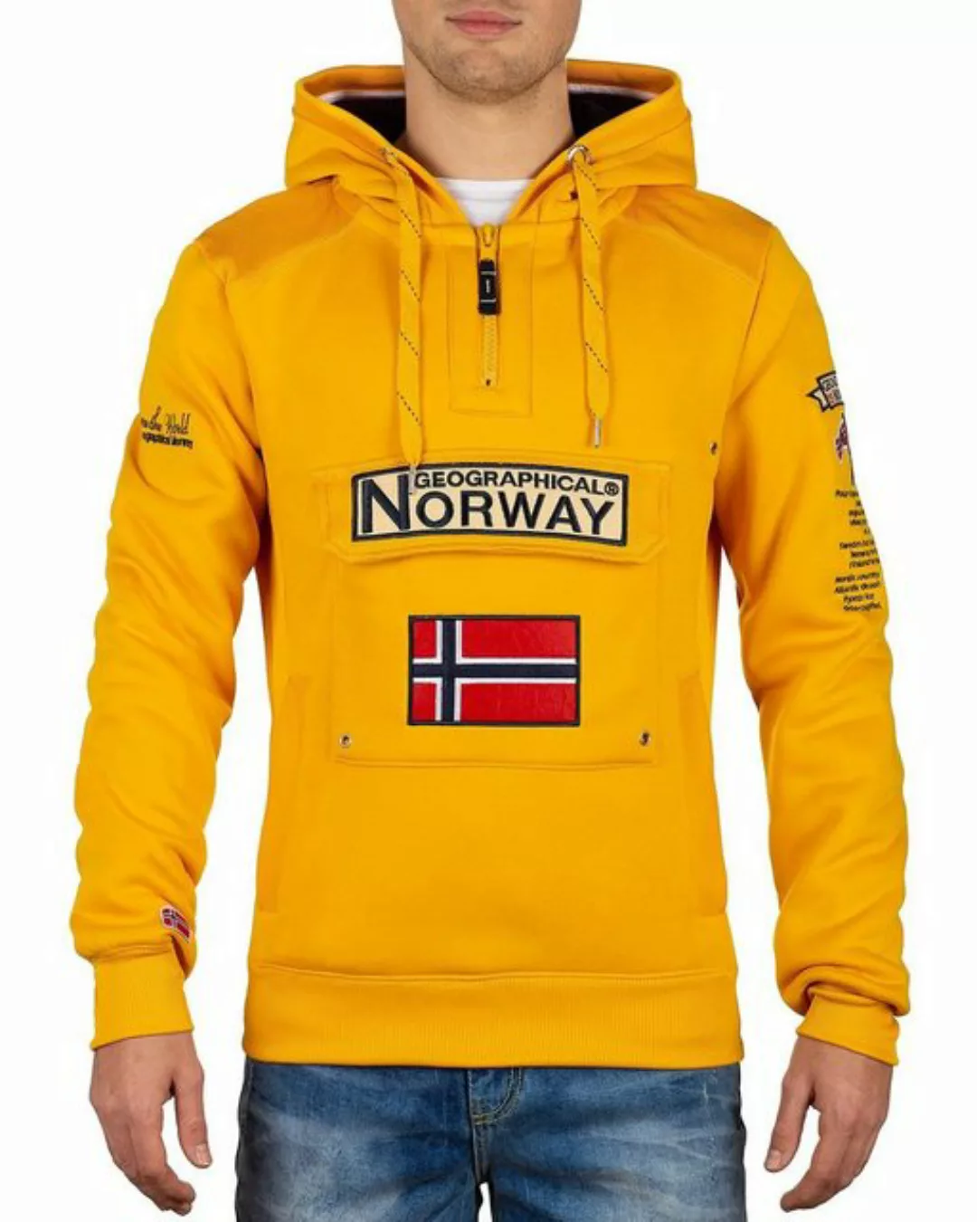 Geographical Norway Kapuzenpullover Herren Hoodie bagymclass Mustarde Yello günstig online kaufen