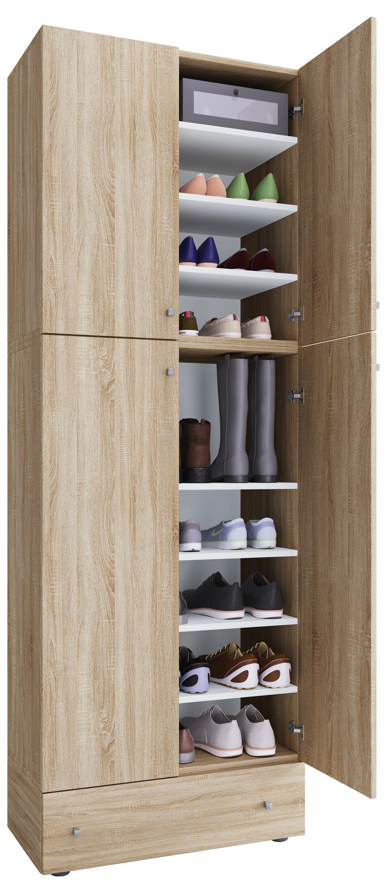 VCM Schuhschrank "VCM Holz-Schuhschrank  Maße: H. 200 x B. 70 x T. 39 cm  A günstig online kaufen