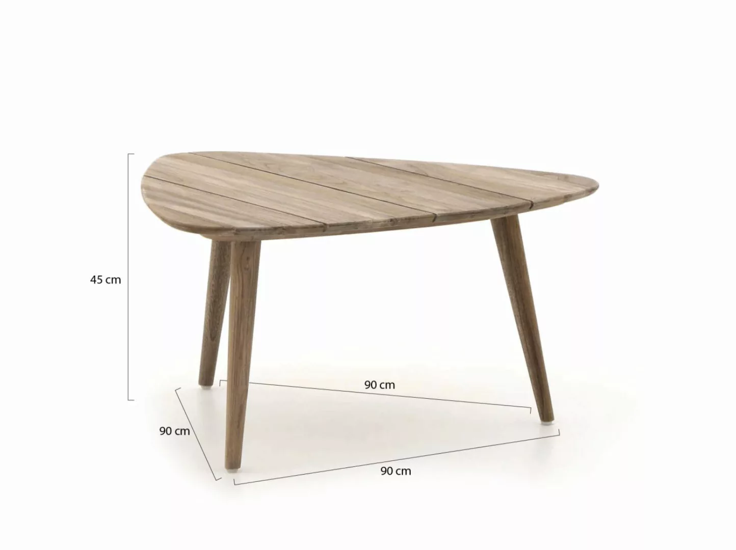ROUGH-K Loungetisch 90x90x45 cm günstig online kaufen