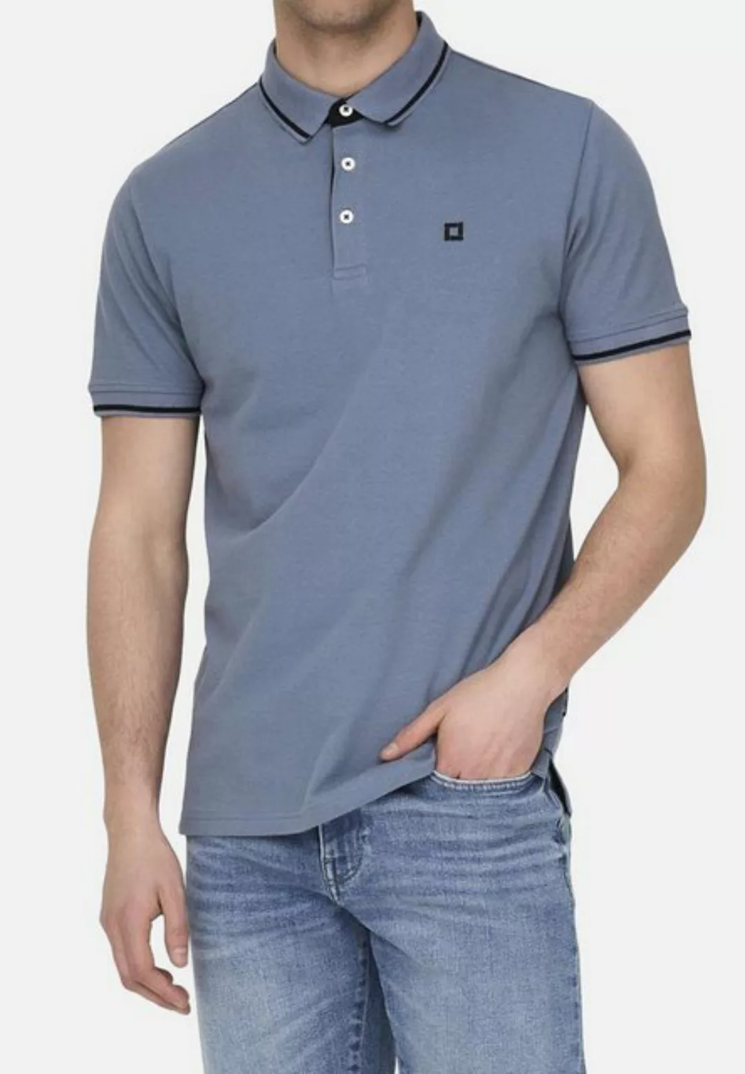 ONLY & SONS Poloshirt Onsefletcher (1-tlg) Poloshirt - Baumwolle - Atmungsa günstig online kaufen