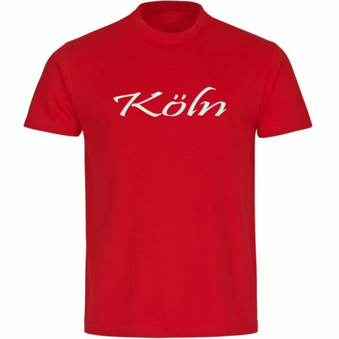 multifanshop T-Shirt Herren Köln - Schriftzug - Männer günstig online kaufen