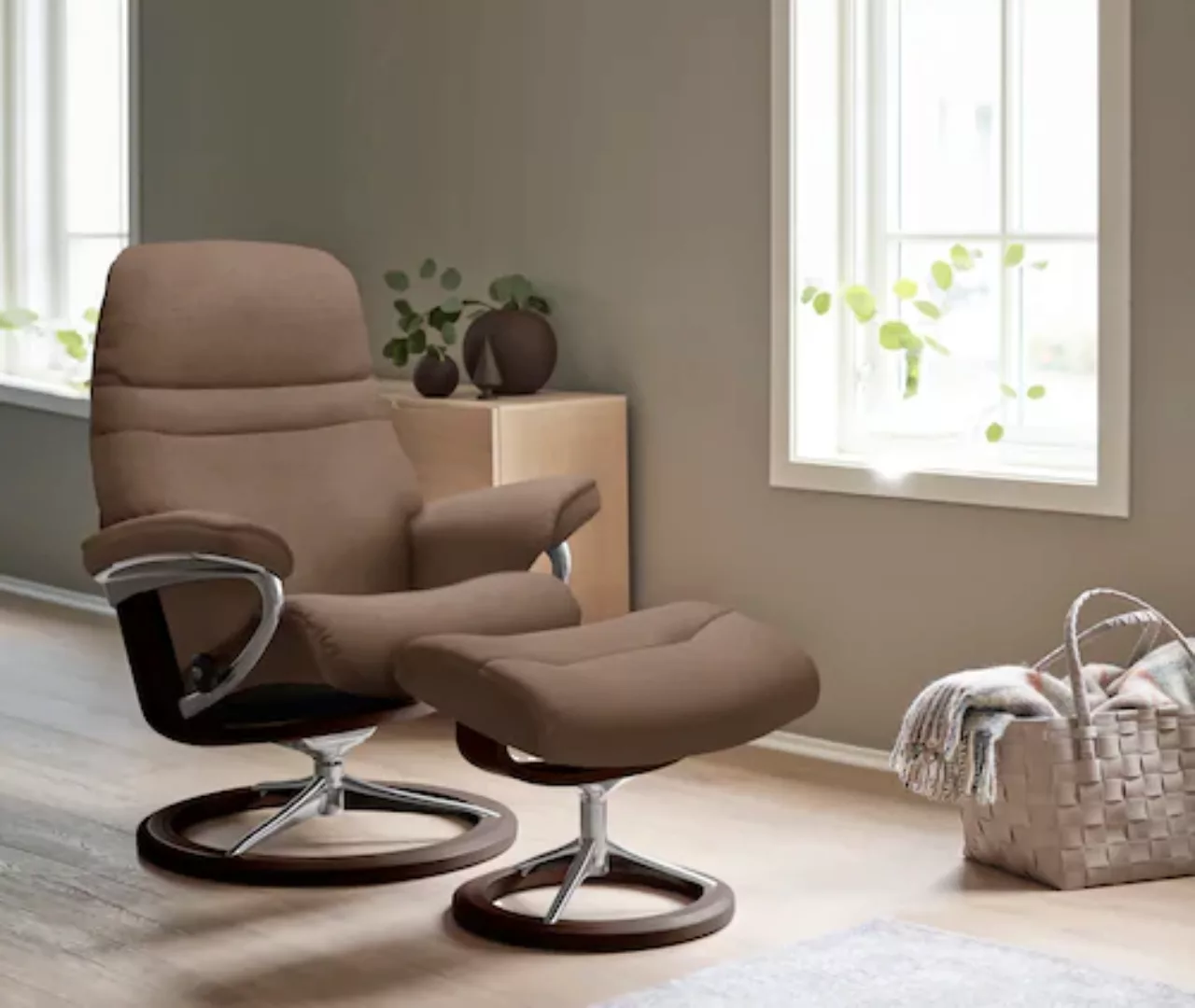 Stressless® Relaxsessel »Sunrise«, mit Signature Base, Größe M, Gestell Bra günstig online kaufen