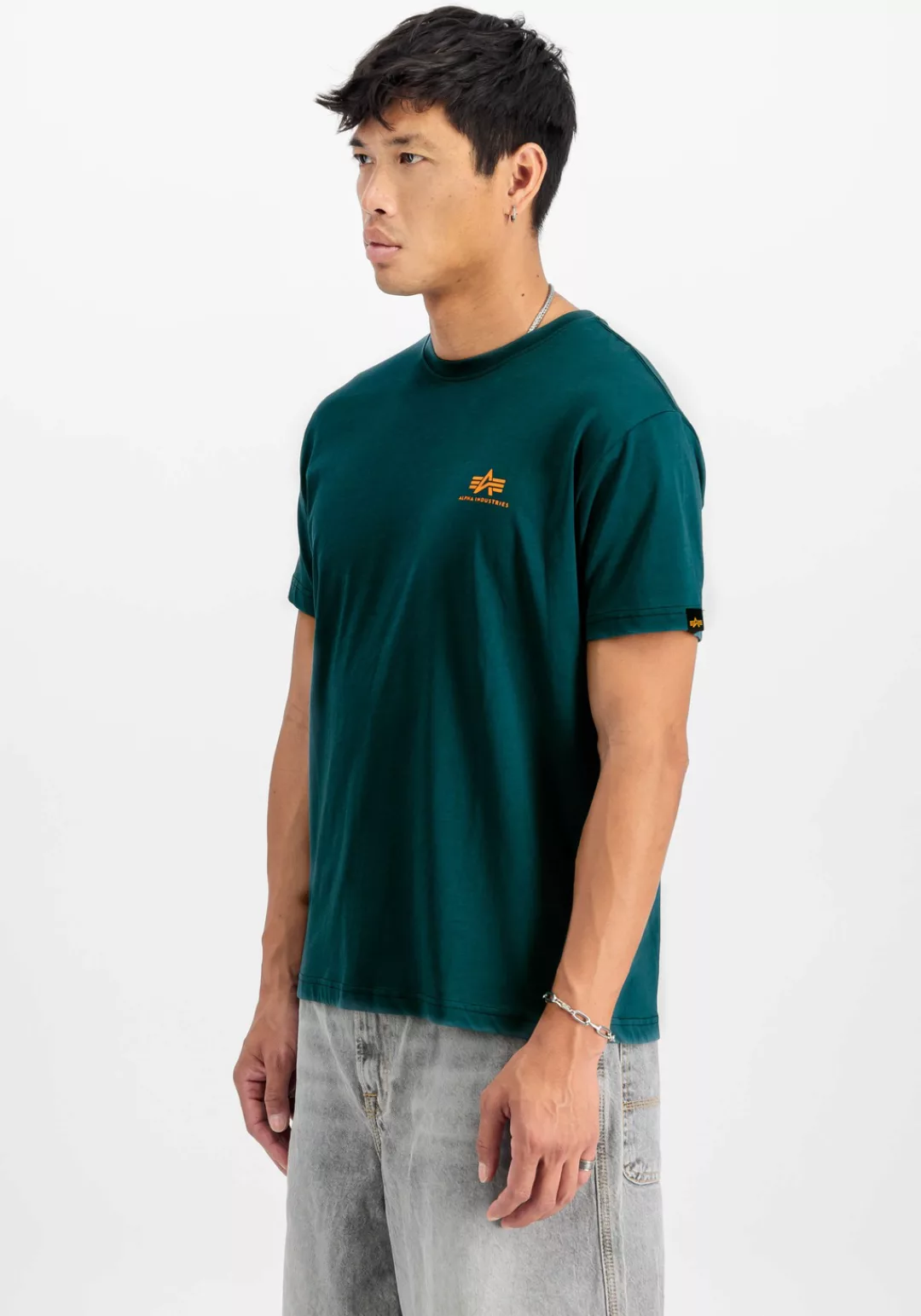 Alpha Industries T-Shirt "Alpha Industries Men - T-Shirts Basic T Small Log günstig online kaufen