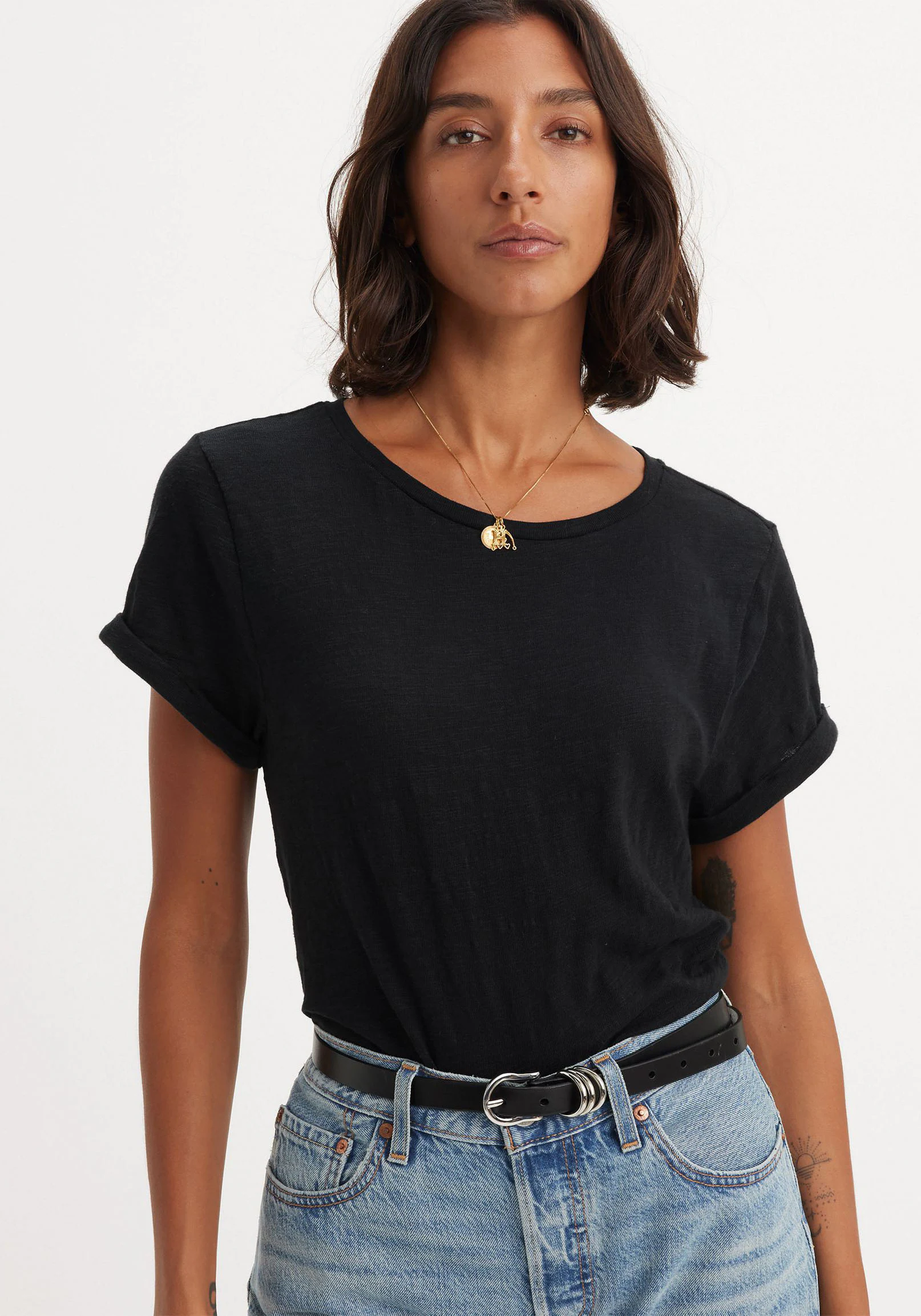 Levis Rundhalsshirt "MARGOT TEE", aus strukturierter Slub Yarn Qualität günstig online kaufen