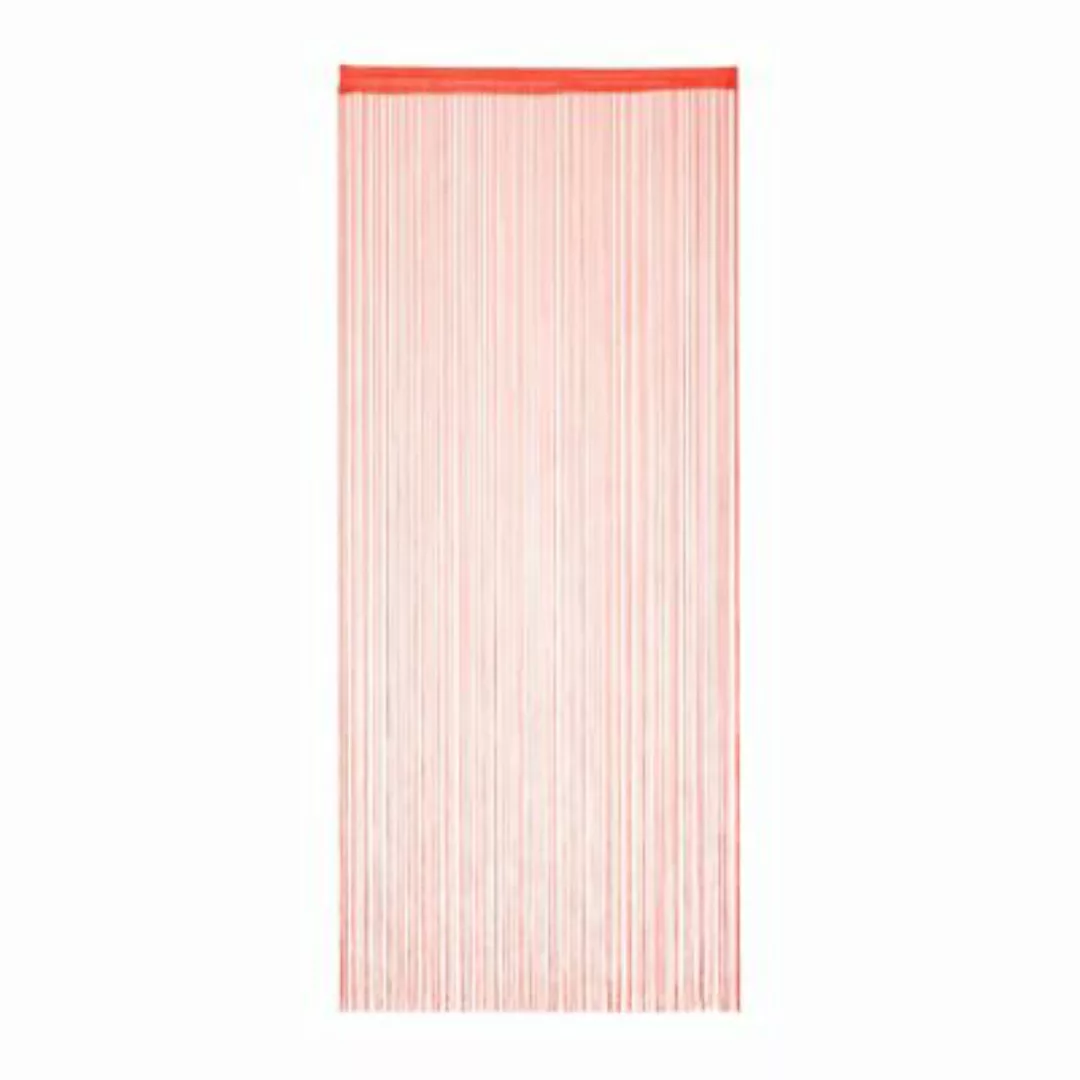 relaxdays 1 x Fadenvorhang rot 90 x 245 cm günstig online kaufen