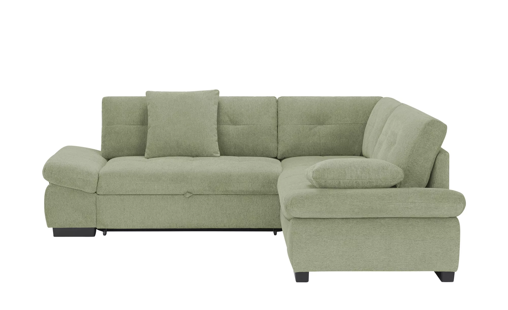 bobb Ecksofa  Lindsay ¦ grün ¦ Maße (cm): B: 255 H: 91 T: 225.0 Polstermöbe günstig online kaufen