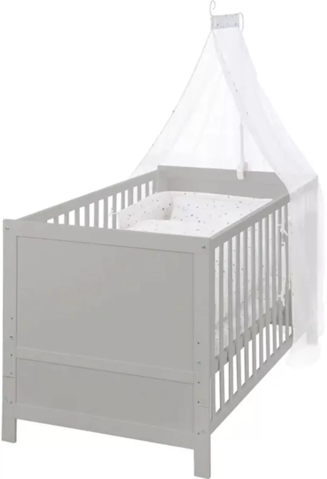 roba® Komplettbett »Sternenzauber, taupe«, (7 tlg.), inkl. Babybett, Matrat günstig online kaufen