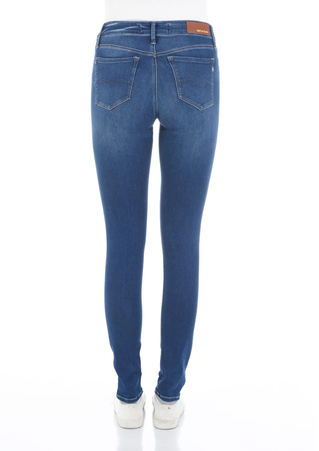 Replay Skinny-fit-Jeans Luzien Powerstretch-Denim - Highwaist günstig online kaufen