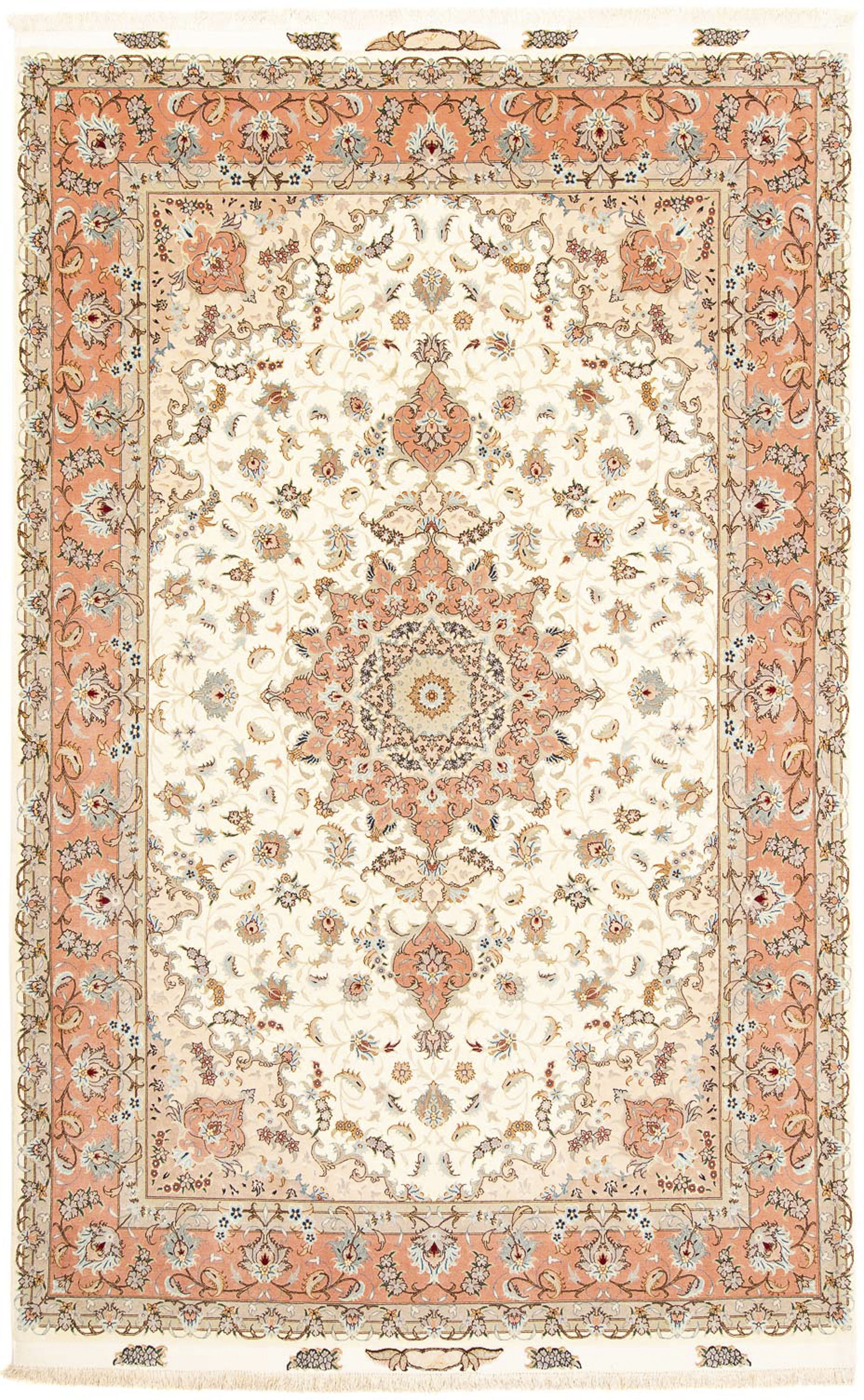 morgenland Orientteppich »Perser - Täbriz - Royal - 300 x 197 cm - beige«, günstig online kaufen