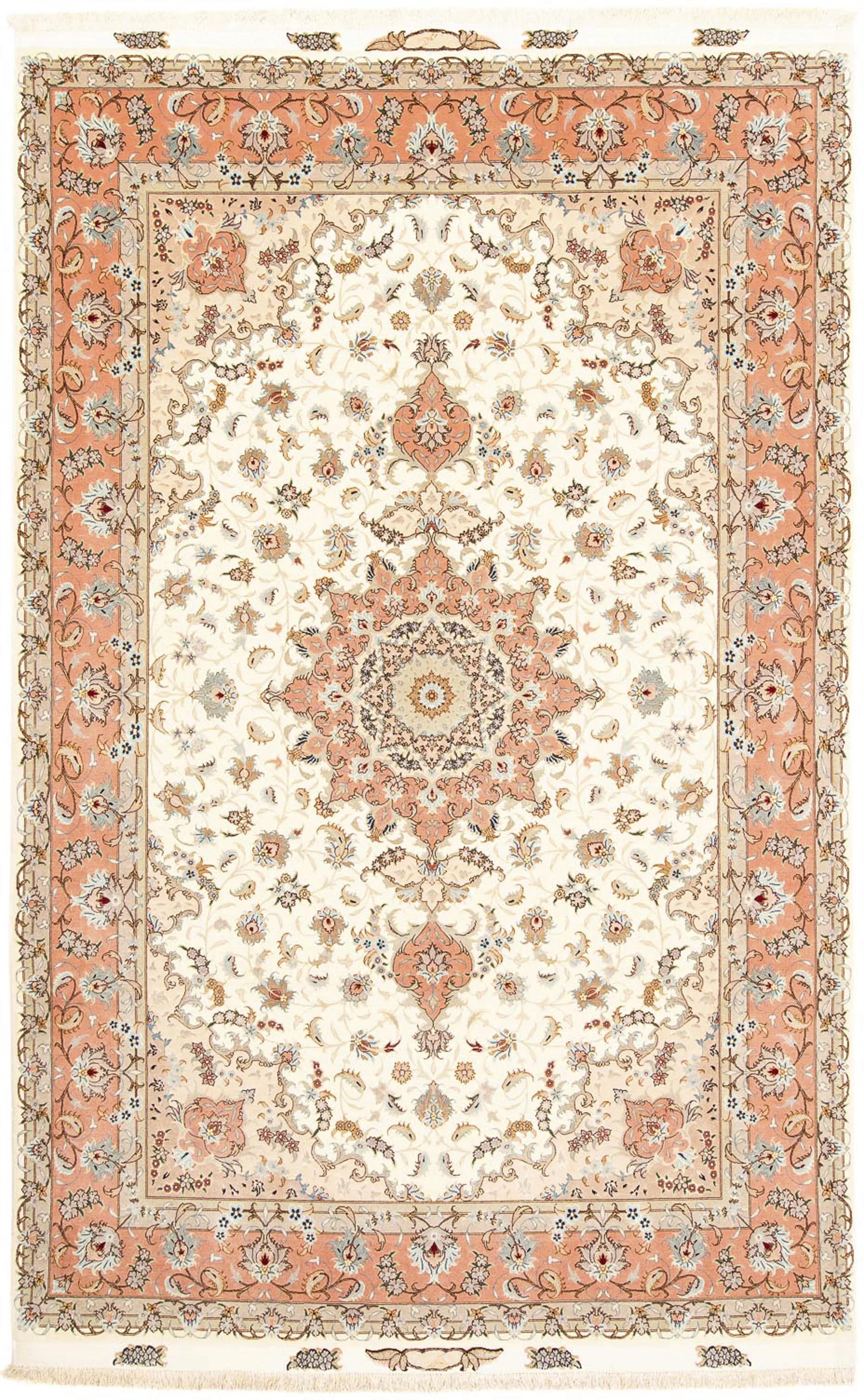 morgenland Orientteppich »Perser - Täbriz - Royal - 300 x 197 cm - beige«, günstig online kaufen