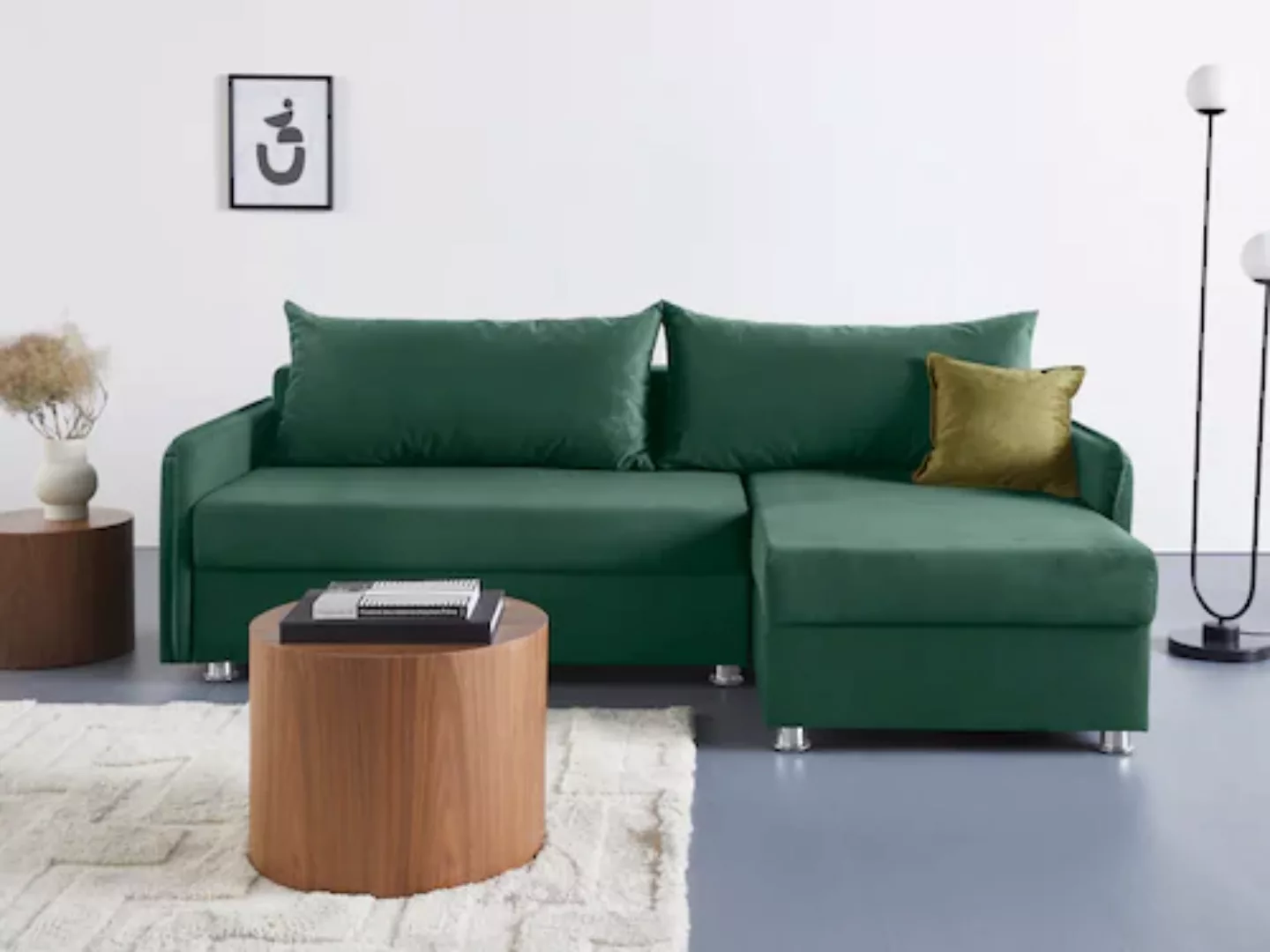 COLLECTION AB Ecksofa »Sunny L-Form«, inkl. Bettfunktion und Bettkasten günstig online kaufen