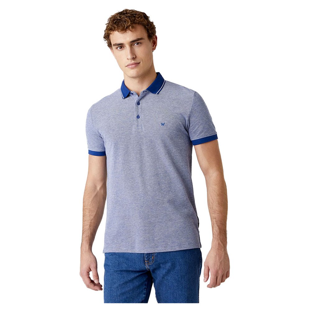 Wrangler Refined Kurzarm-poloshirt L Twilight Blue 1 günstig online kaufen