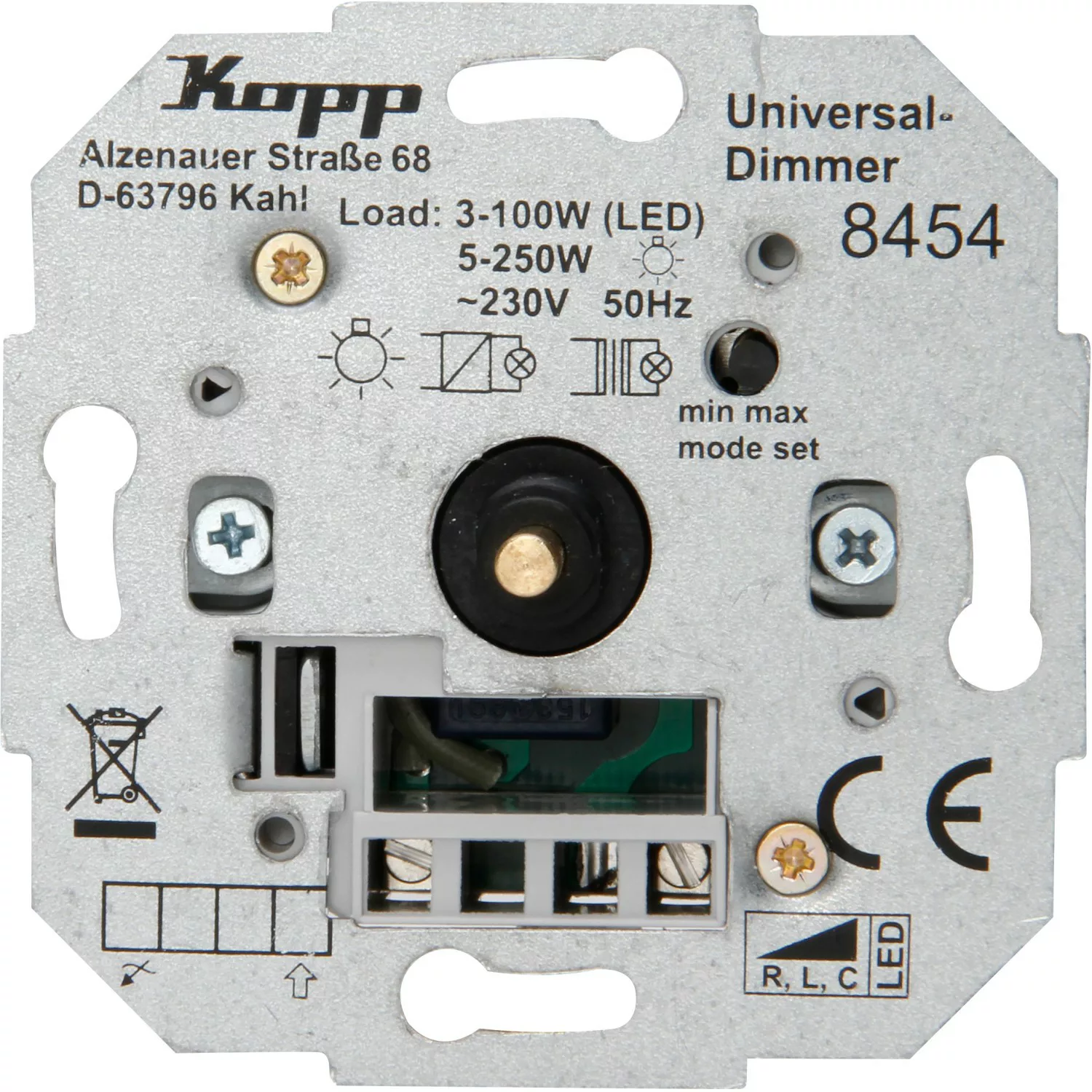 Kopp Universal Druck-Aus-Dimmer Sockel ohne Nebenstelle günstig online kaufen