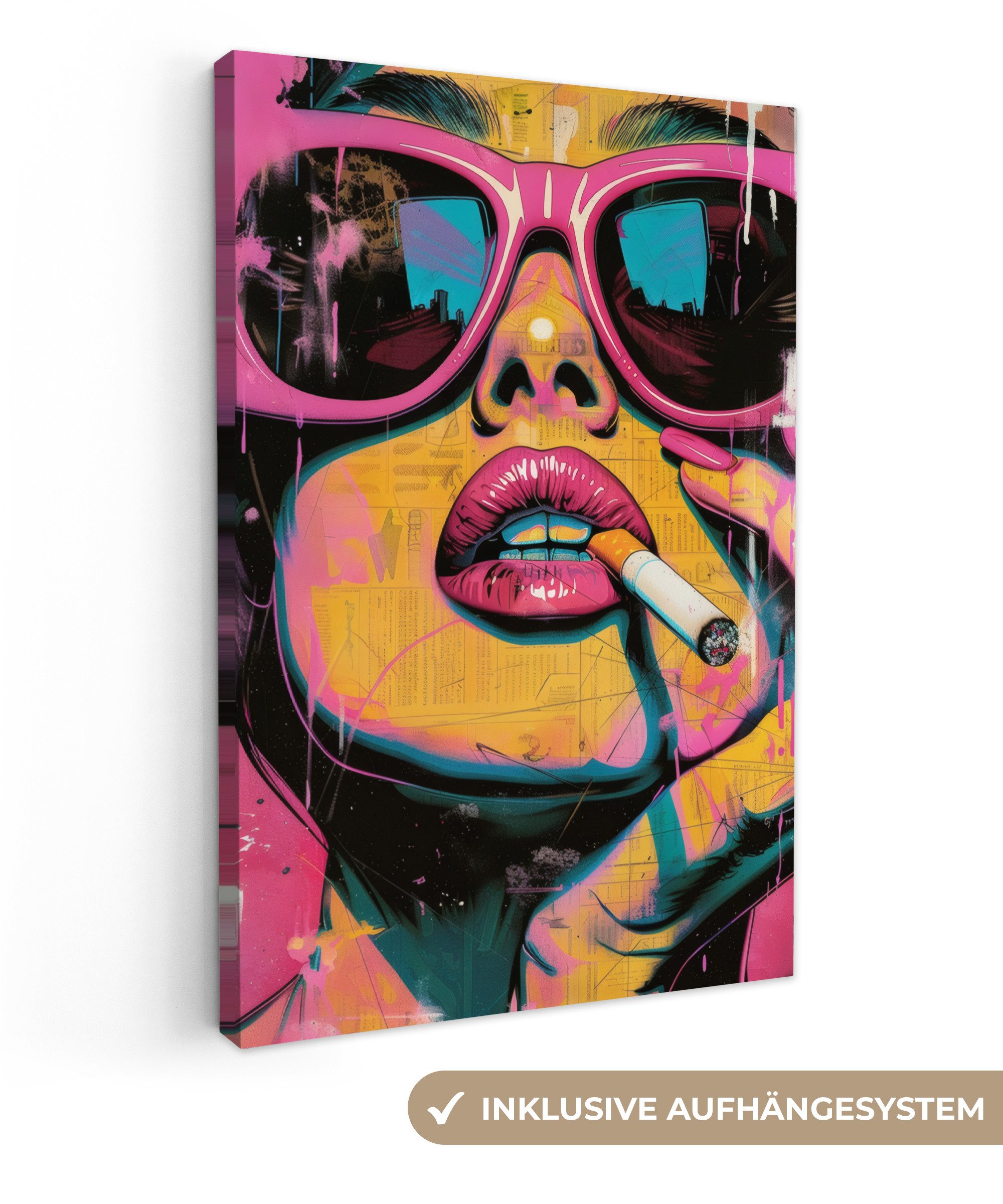OneMillionCanvasses® Leinwandbild Porträt - Frau - günstig online kaufen