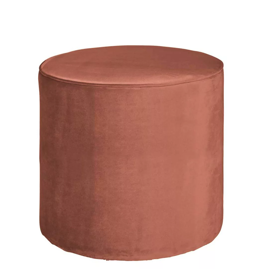 Design Pouf in Rosa Samt modern günstig online kaufen