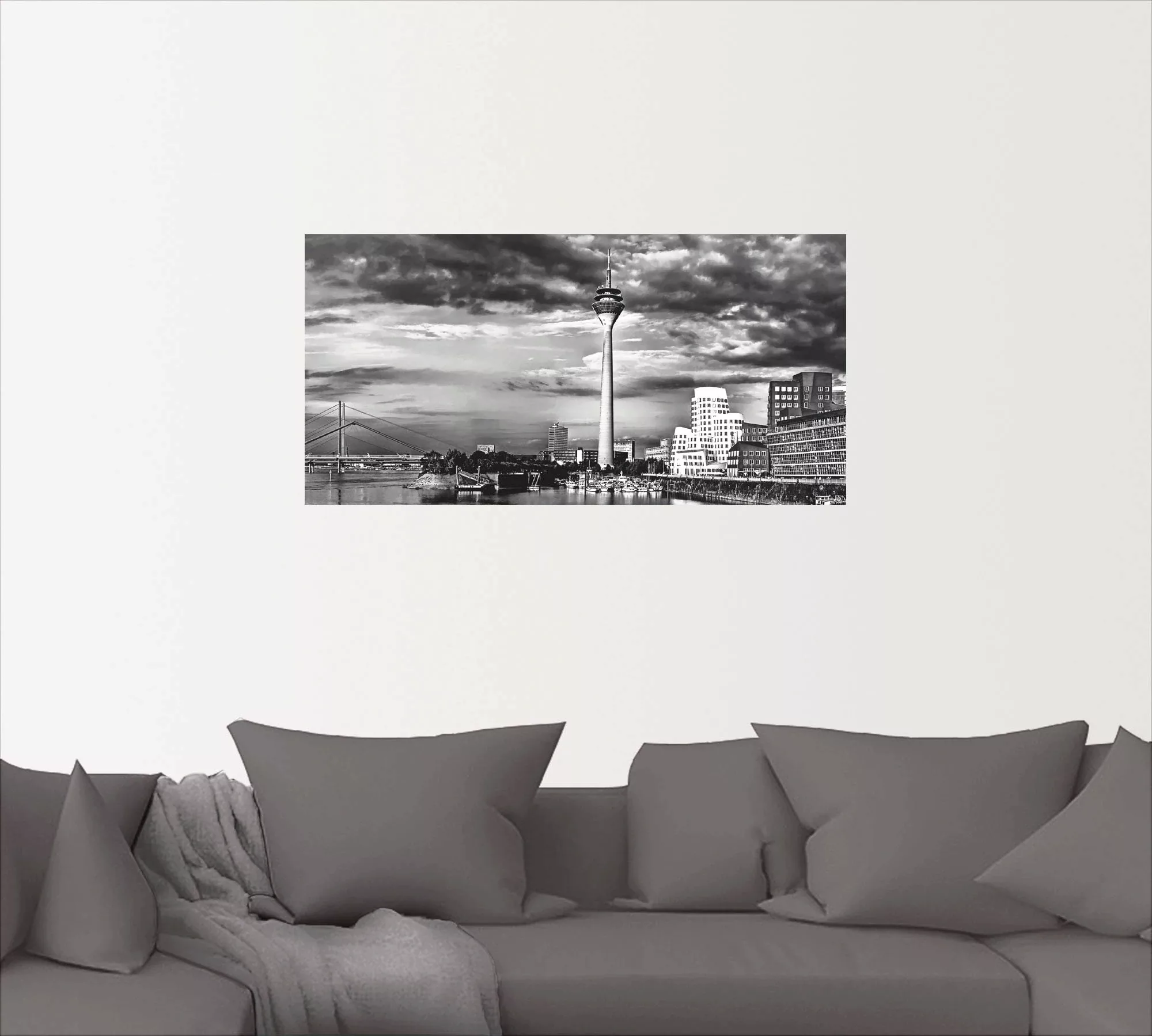 Artland Wandbild "Düsseldorf Collage Skyline 10", Deutschland, (1 St.) günstig online kaufen