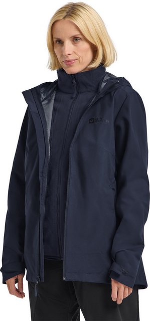 Jack Wolfskin 3-in-1-Funktionsjacke "MOONRISE 3IN1 JKT W", mit Kapuze günstig online kaufen