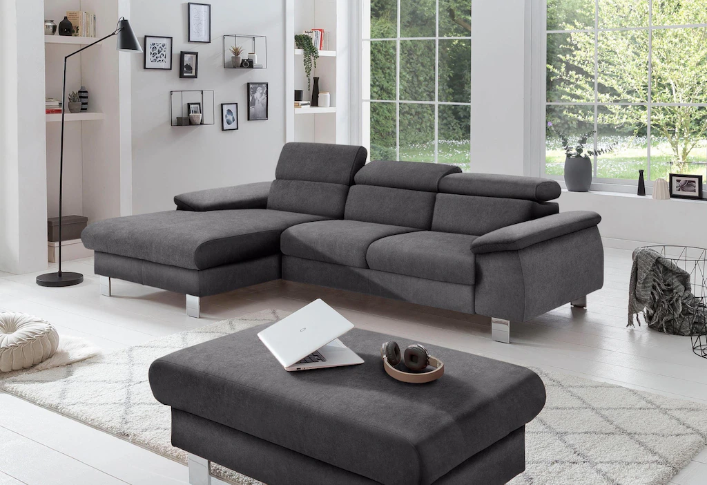 COTTA Polstergarnitur "Komaris L-Form", (Set), Set bestehend aus: Ecksofa m günstig online kaufen