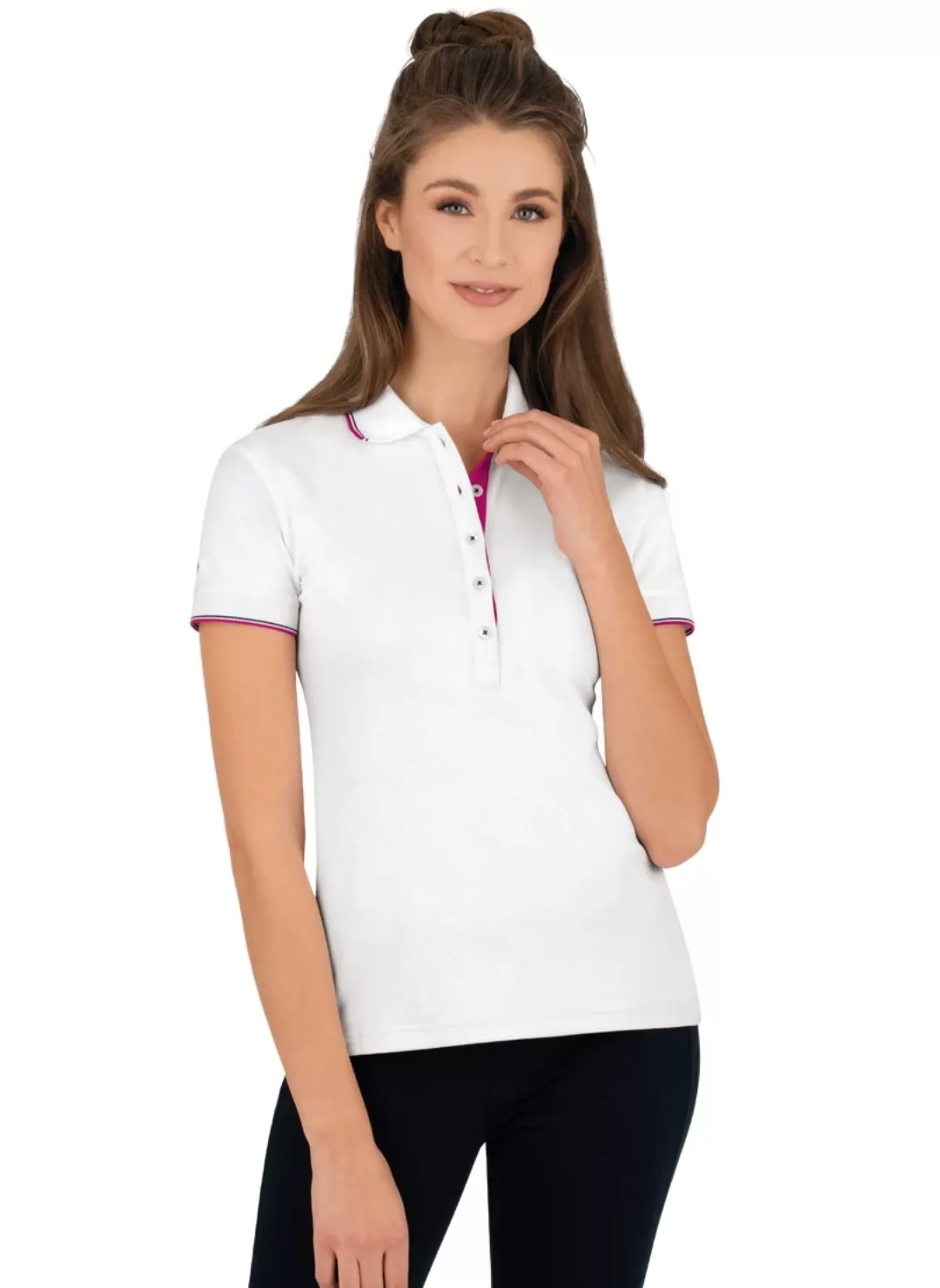 Trigema Poloshirt "TRIGEMA Slim Fit Poloshirt mit langer Knopfleiste" günstig online kaufen