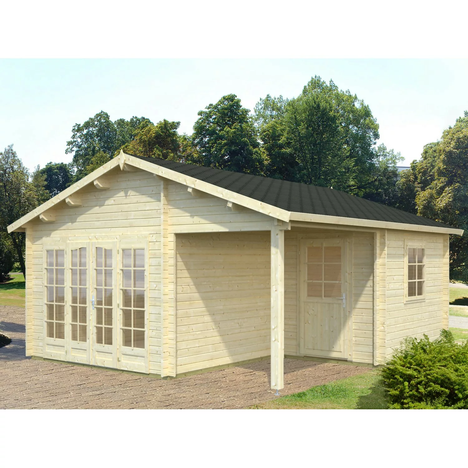 Palmako Gartenhaus "Irene", 21,9+5,2 qm günstig online kaufen