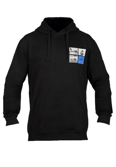 Sea Shepherd Hoodie For the Ocean Orca Kapuzenpullover mit aufgesetzter Bau günstig online kaufen