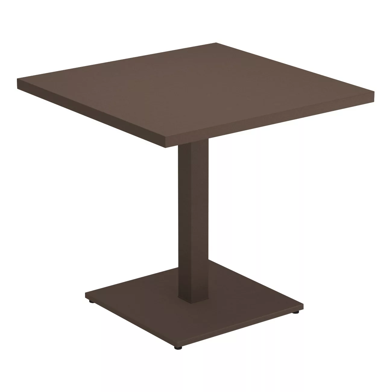 emu - Round Gartentisch 80x80x75cm - indischbraun/pulverbeschichtet/LxBxH 8 günstig online kaufen