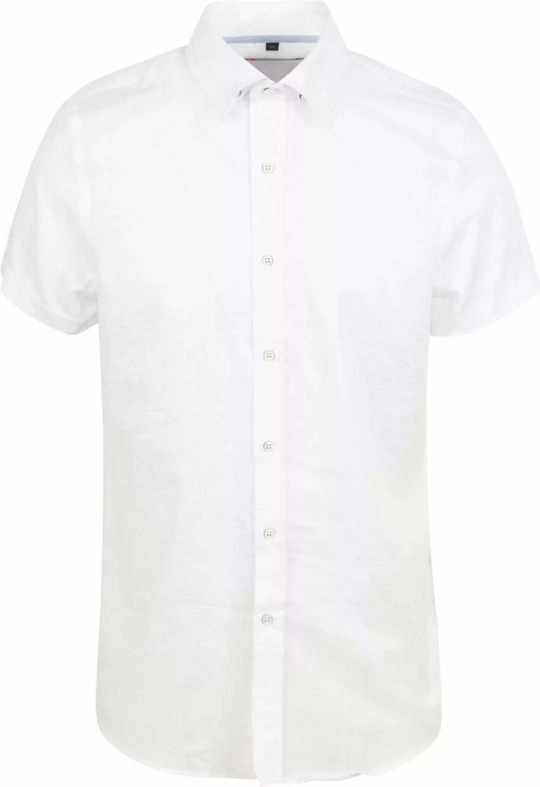 Suitable Short Sleeve Hemd Leinen Weiß - Größe M günstig online kaufen