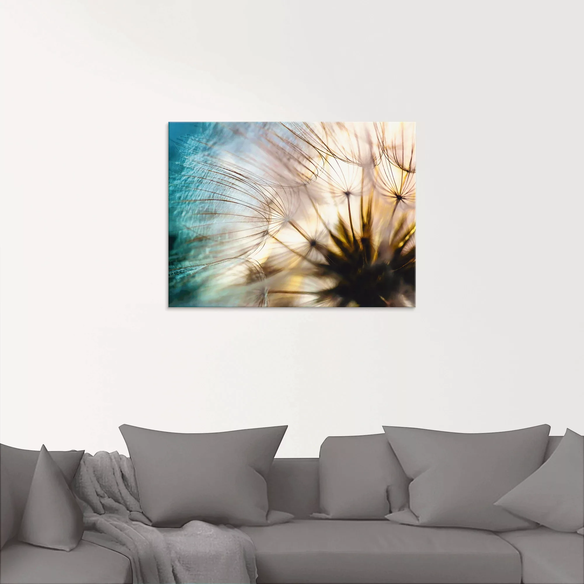 Artland Glasbild »Pusteblume Makro abstrakt«, Blumen, (1 St.), in verschied günstig online kaufen