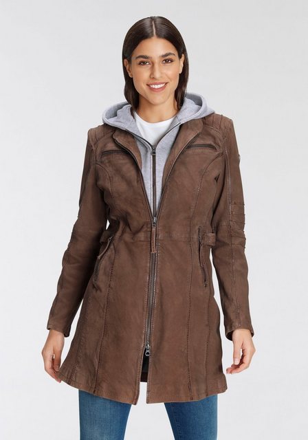 Mauritius Lederjacke NILAH mit seitlichen Riegeln in der Taille günstig online kaufen